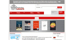 Desktop Screenshot of buchhandlung-grimpe.de